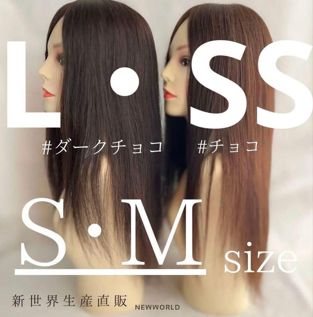 真2026新世界 人毛100%ウィッグ シルクスキン 医療ウィッグ フル