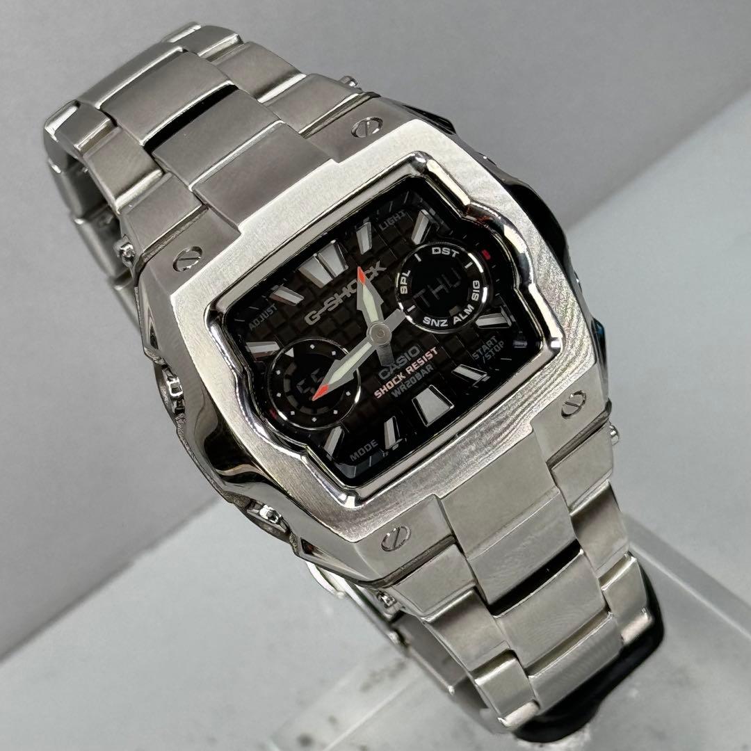 極美品 CASIO G-SHOCK G-011D アナデジ メタルバンド - メルカリ