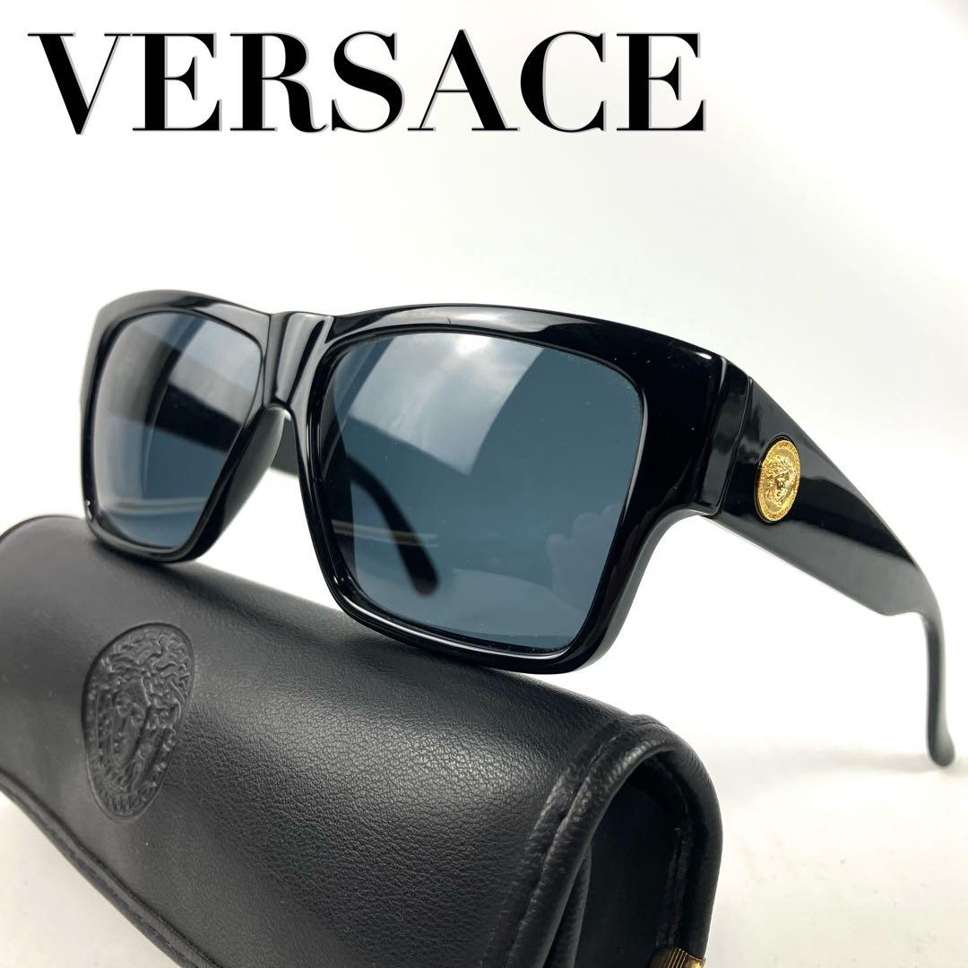 ヴェルサーチ　サングラス　メデューサ　セルフレーム　ウェリントン　ブラック ヴェルサーチ サングラス メデューサ セルフレーム ウェリントン