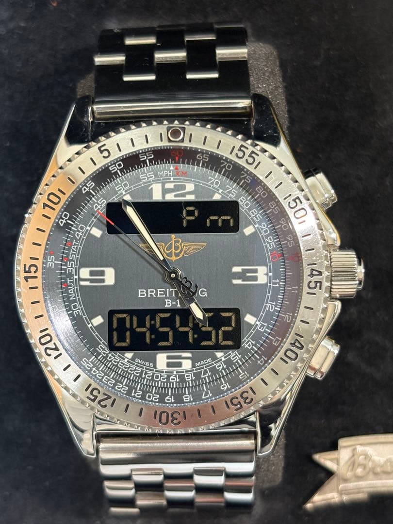 BREITLING ブライトリング B-1 A68362 アナデジ デジアナ BREITLING】ブライトリング『B-1 デジアナ』A68362 メンズ クォーツ 3