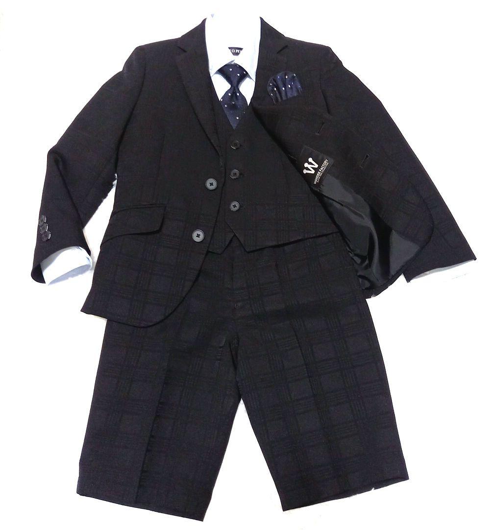 ワンダーファクトリー スーツ6点 卒園式入学式 スリーピース 美品