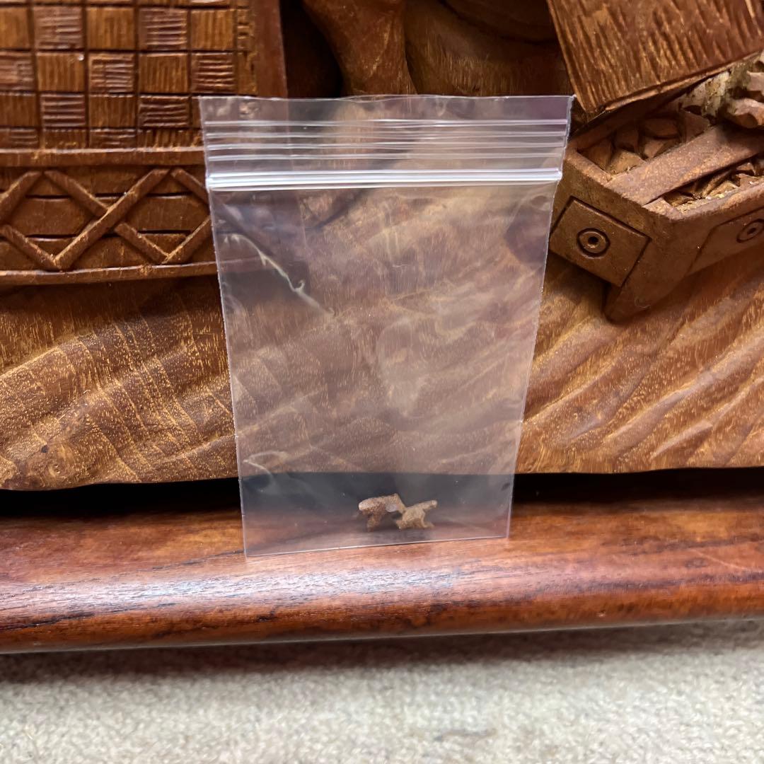 時代 木彫 浮き彫りの額C 約95.5×49.5㎝ 東さ8-0131③