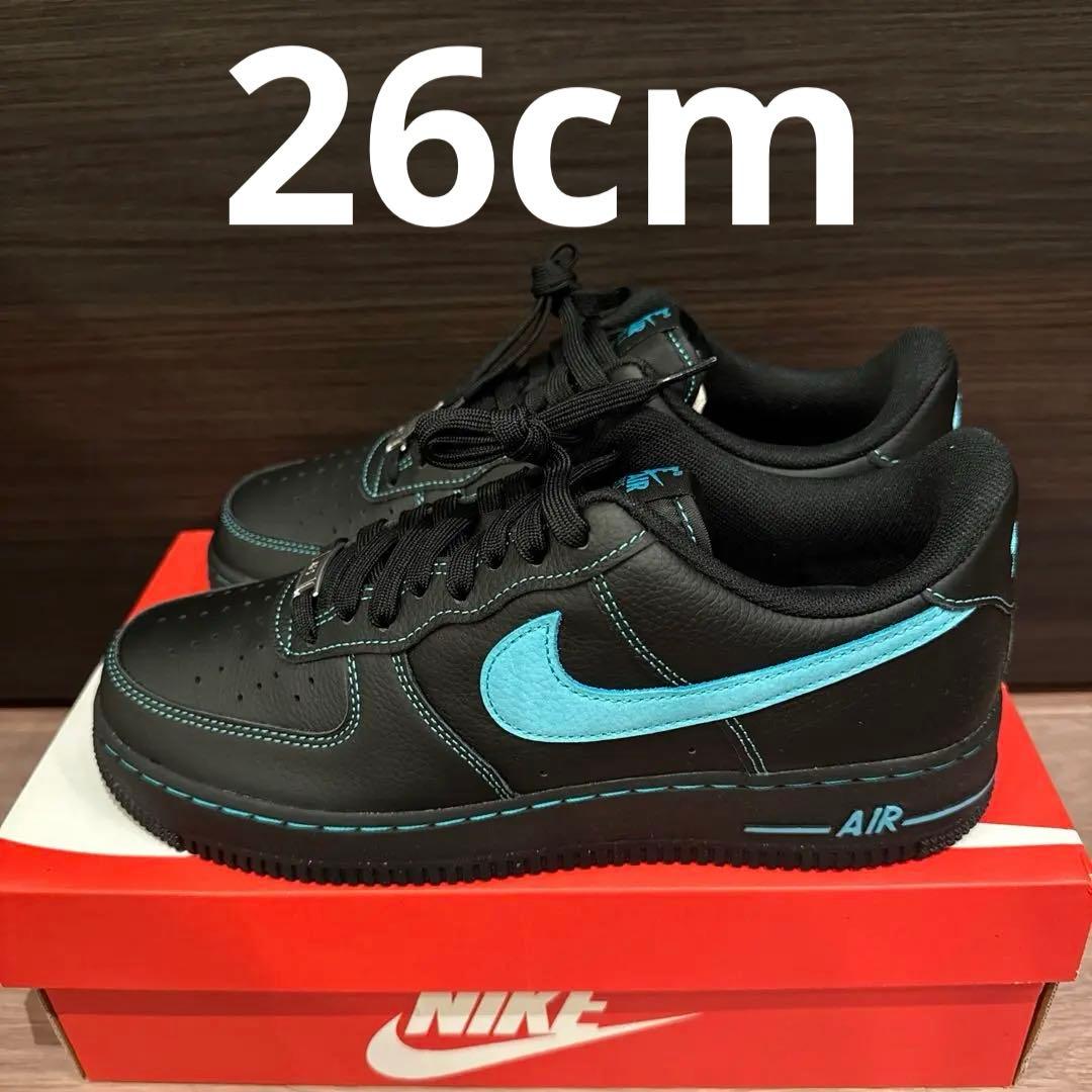 Nike Air Force 1 Low ブラックティファニー26cm - メルカリ