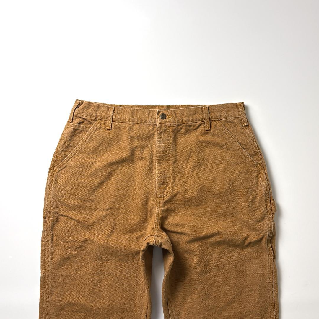 カーハート ペインターパンツ ブラウン W38 L32 ネルライナー Carhartt（カーハート） メンズ ダブルニー ダック ペインター パンツ