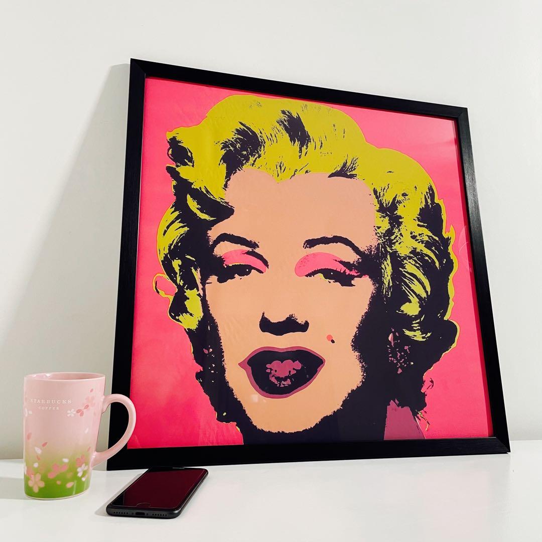 【額付50cm×50cmポスター】アンディ ウォーホル 「マリリンモンロー」① アンディ ウォーホル「マリリン モンロー(ホットピンク)1967」展示用