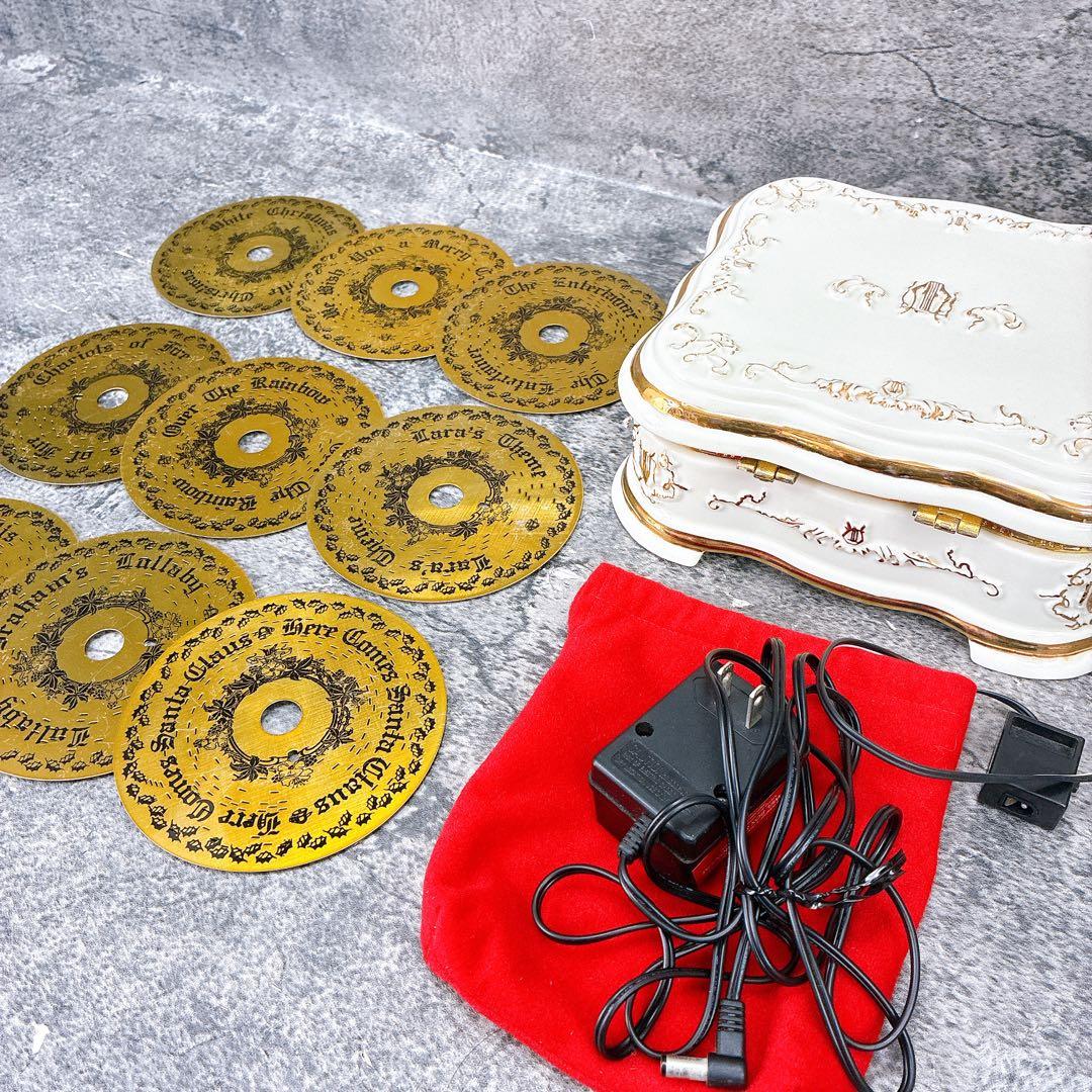 canty621様 スタークリスマス ディスクオルゴール 陶器 アンティーク