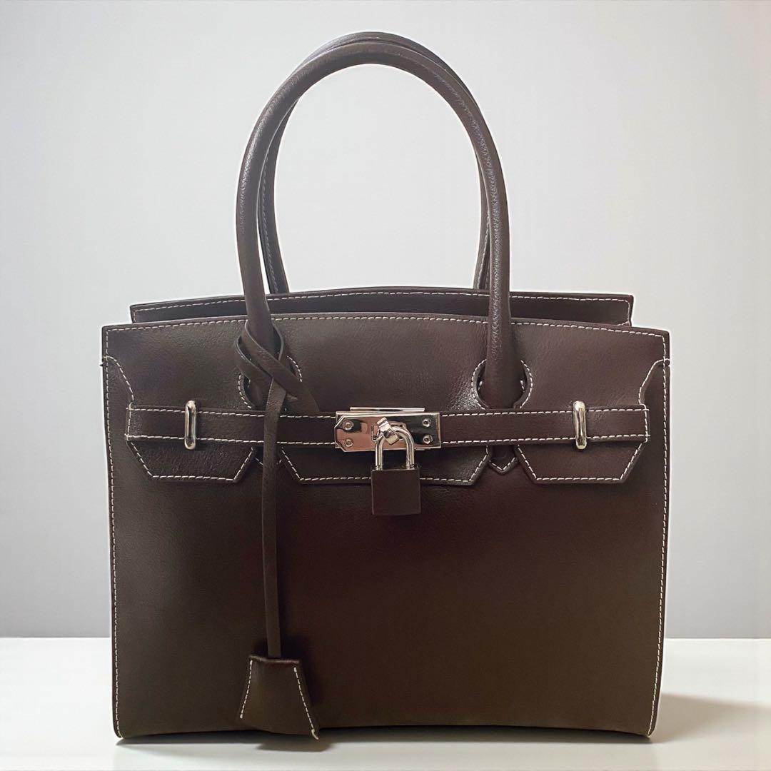 HAMANO デンハマノ ミーティア スモールサイズ ダークブラウン 傳濱野】皇室御用達 日本女性が輝く黄金比デイリーバッグMietia