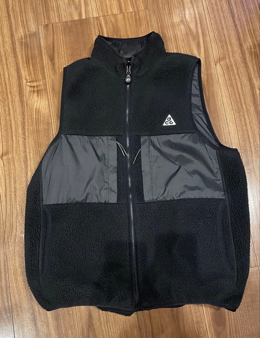 NIKE ACG ベスト リバーシブル 170cmフリースジャケット ブラック