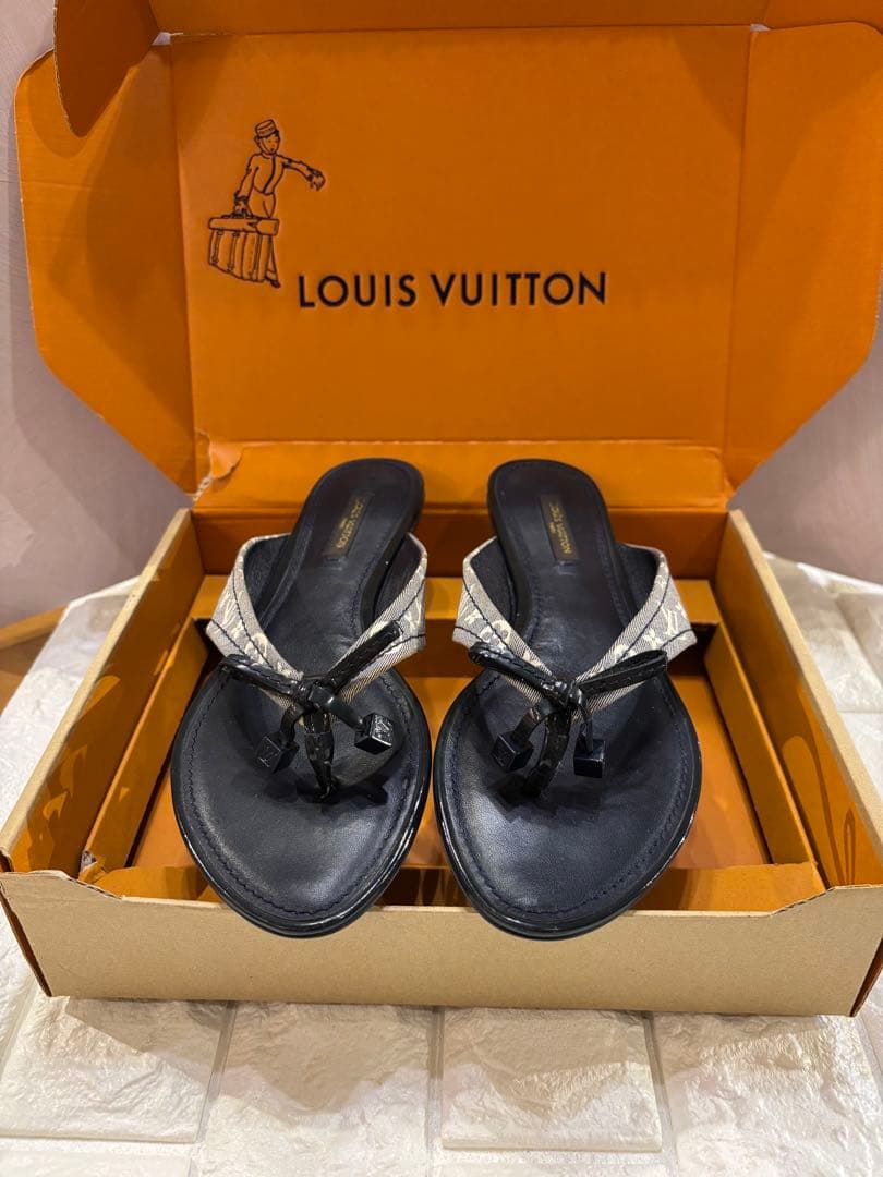 #Louis Vuitton レディースレザー#トングサンダル モノグラム#36 Louis Vuitton レディースレザー#トングサンダル モノグラム#36 Louis