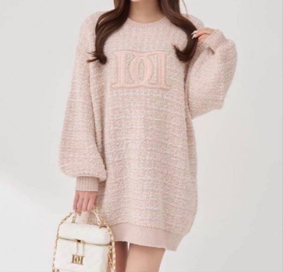 Darich DDロゴツイードニットプルオーバー PNK ダーリッチ - メルカリ