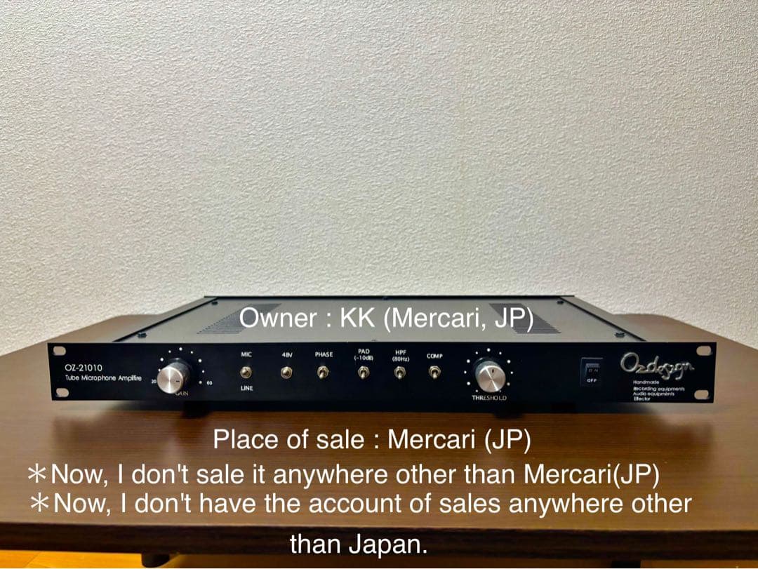 限定価格2/13まで】oz design OZ-21010 真空管マイクプリ - メルカリ