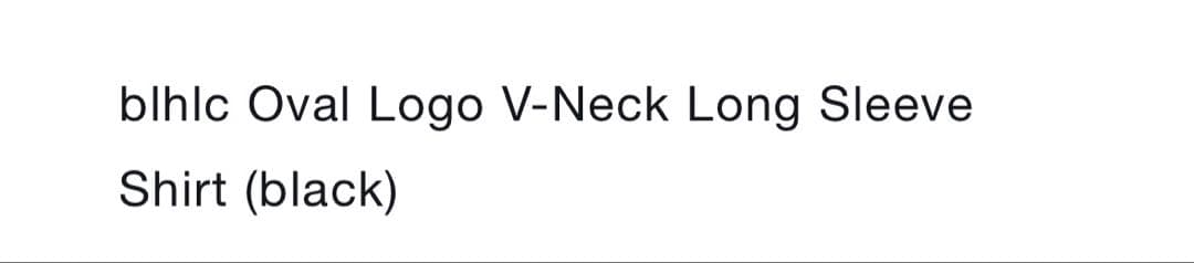 セールスポーツ - ボーラホリック オーバルロゴ Vネック長袖シャツ (黒