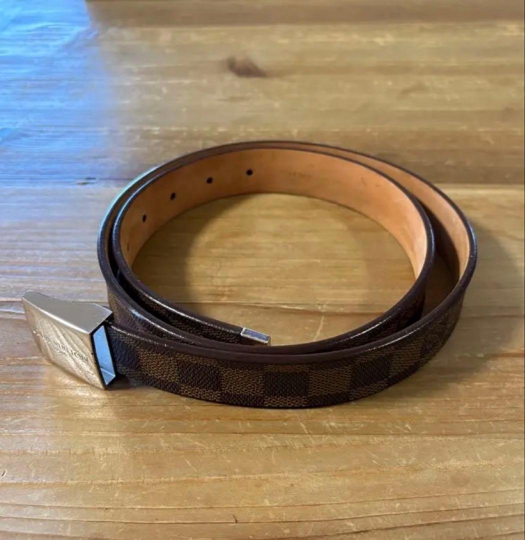 S*)様 ルイヴィトン ベルト サンチュール キャレ 90 楽天市場】LOUIS VUITTON ルイ ヴィトン ダミエ サンチュール キャレ