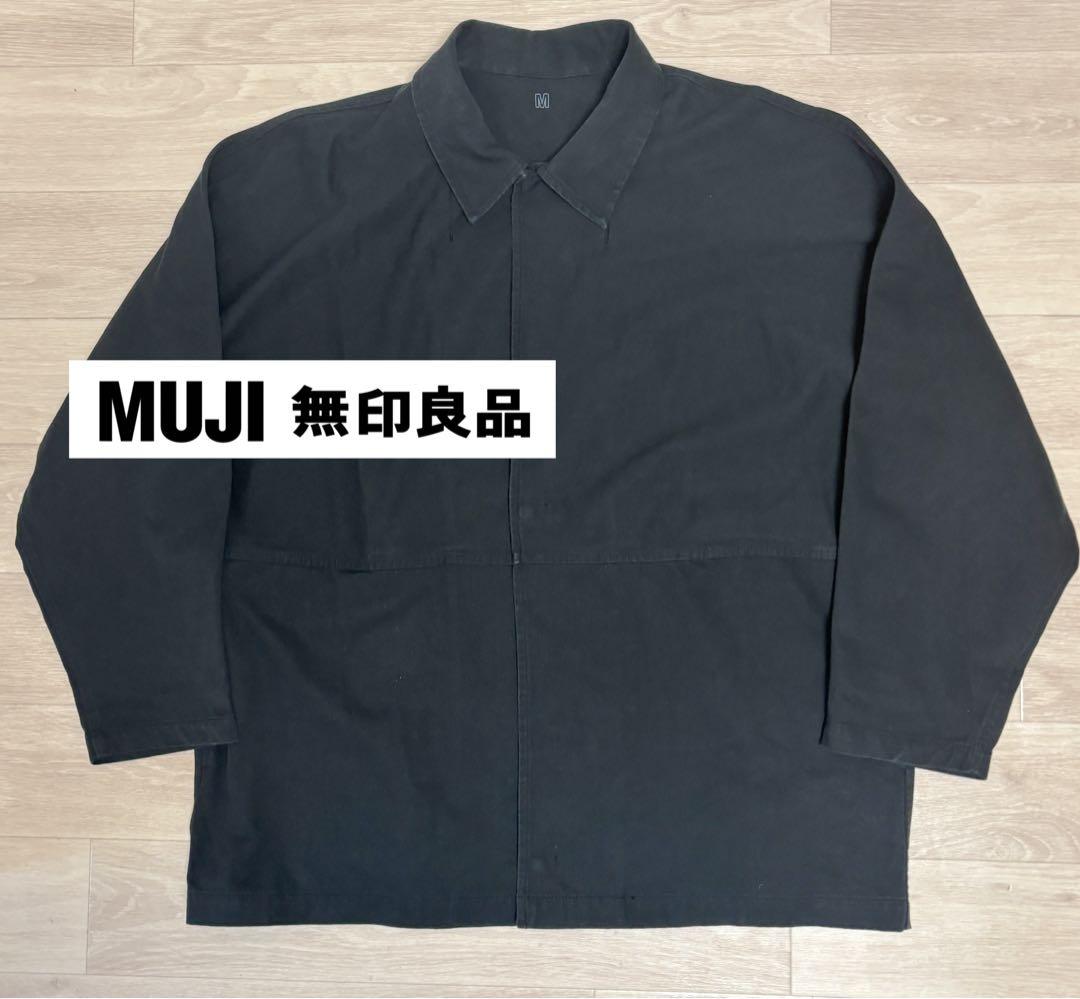 無印良品 MUJI Labo 燃えにくい素材を使ったジャケット ブラック M