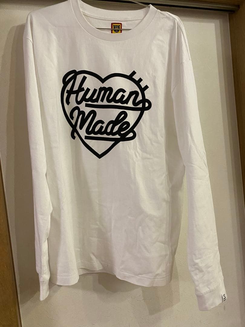 Human Made ハート型ロゴ 長袖カットソーXL ヒューマンメイド HUMAN MADE 23AW HEART L/S T-SHIRT LIGHTBLUE SIZE