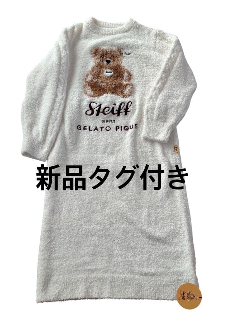 新品ジェラートピケ Steiff シュタイフ パウダージャガードワンピース ジェラートピケ❤️【Steiff】パウダージャガードワンピース❤️新品
