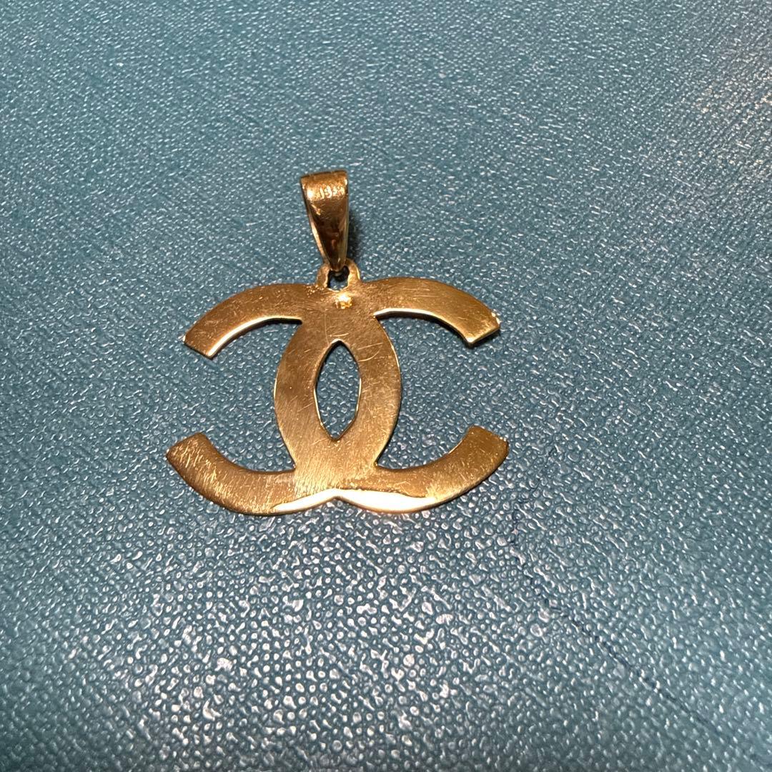 18金ダブルCロゴチャーム ゴールド 3.2g