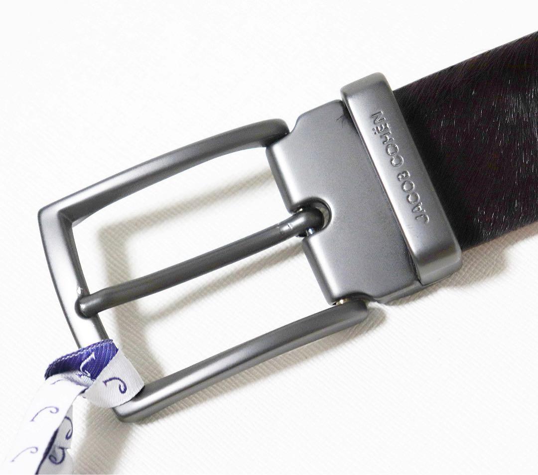 《ヤコブコーエン》新品 イタリア製 カーフヘアーベルト 100cmまで対応