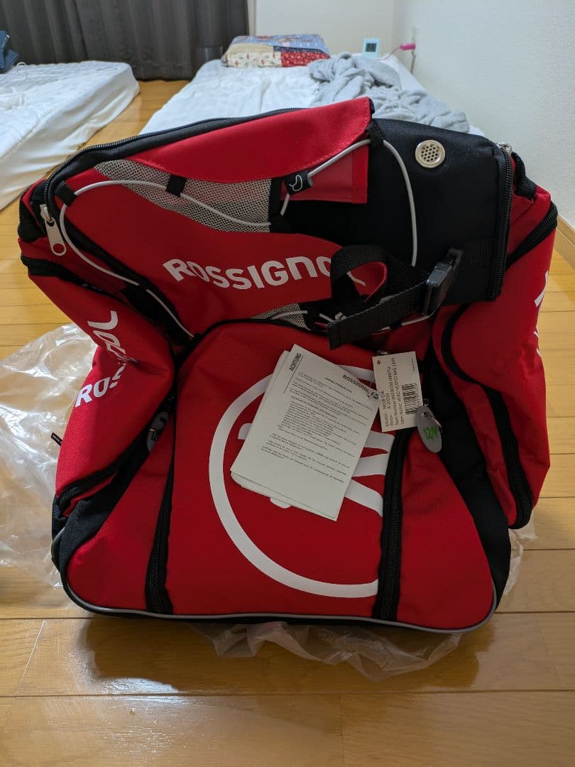 【Tatuya Imura】ROSSIGNOL ヒーテッドバッグ　 赤黒 Rossignol REACT 6 Compact 163 cm Ski + Look 11 Bindings Winter Fun