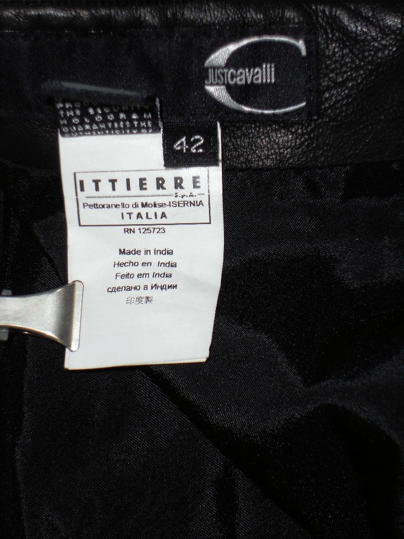 Just Cavalli 皮 ミニスカート サイズ42