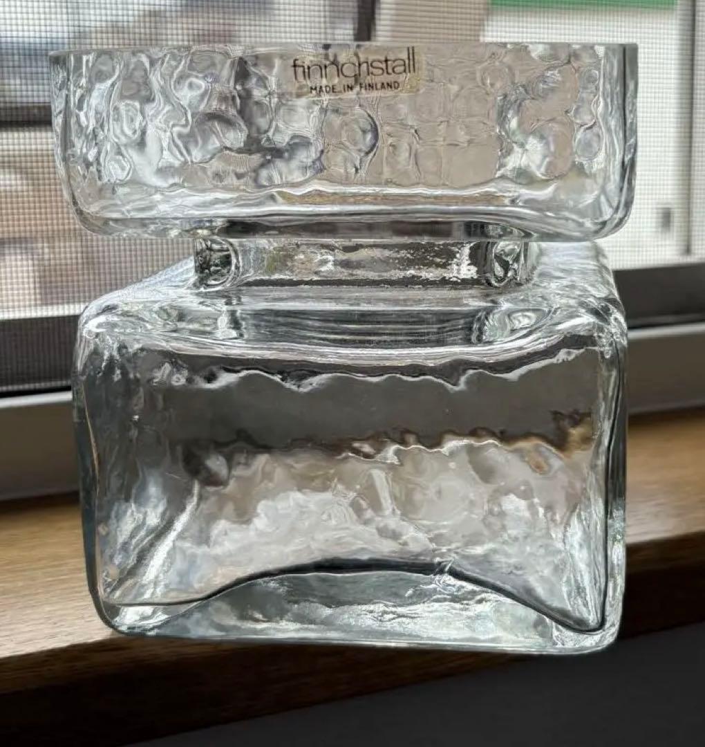 Riihimäen Lasi/ リーヒマエンラシ　Pala/パラ　フラワーベース ☆希少☆【Riihimaen lasi】Apila ヴィンテージフラワーベース