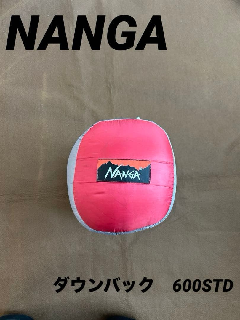 NANGA 寝袋・シュラフ 赤　新品未使用　600STD NANGA (ナンガ) ダウンシュラフ レッド STD 600 【冬用】｜トレファク