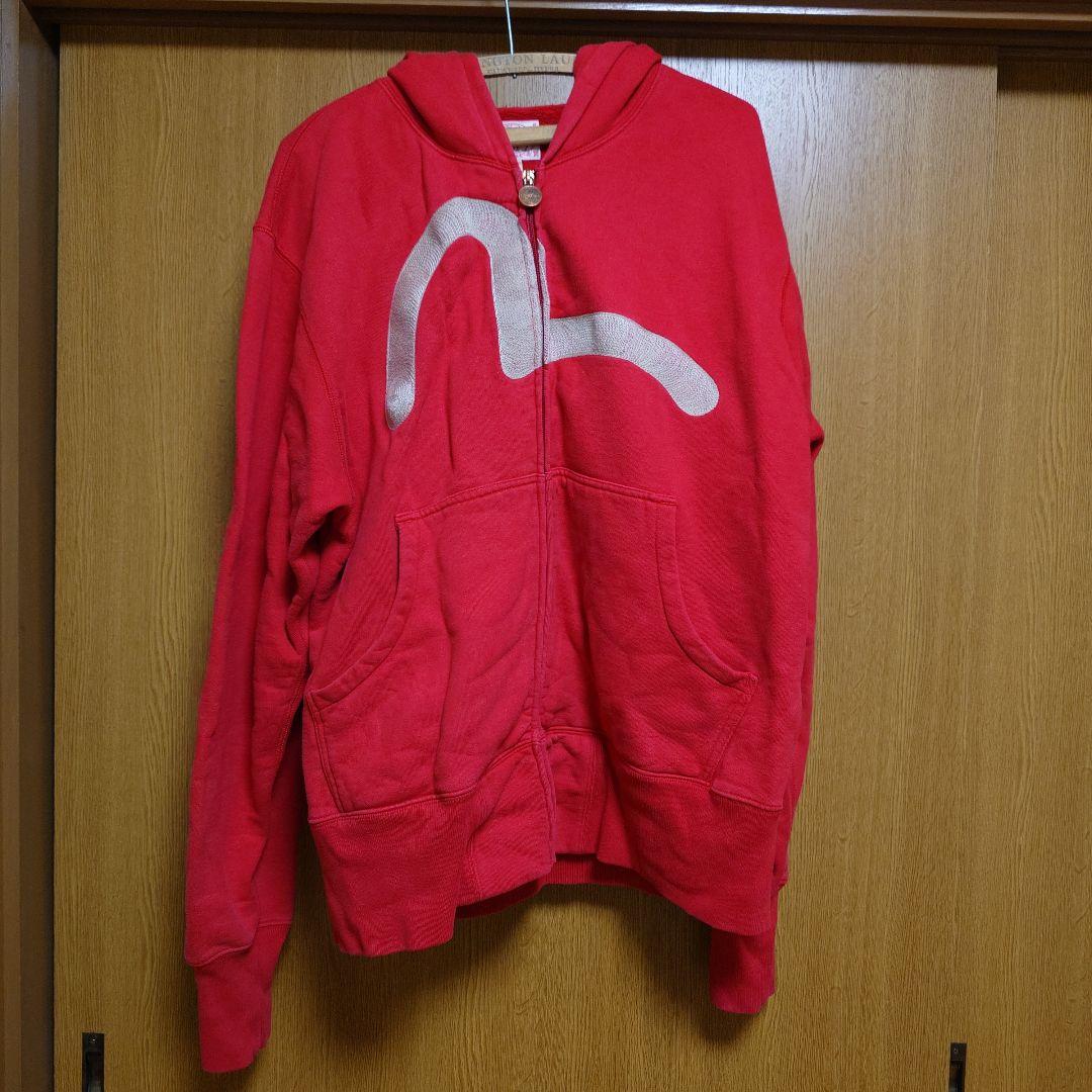 EVISU エヴィス ジップ パーカー 赤 カモメ 44 XL L スウェット - メルカリ