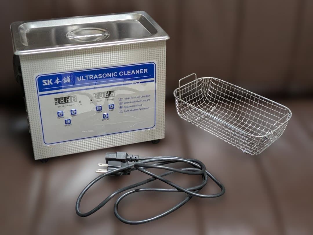 SK本舗 超音波洗浄機 動作確認済 洗浄カゴ・フタ付き 卓上型 蝶番蓋付バスケット(小) 洗浄カゴ 24-6333-00 オオモリ OM1054-50