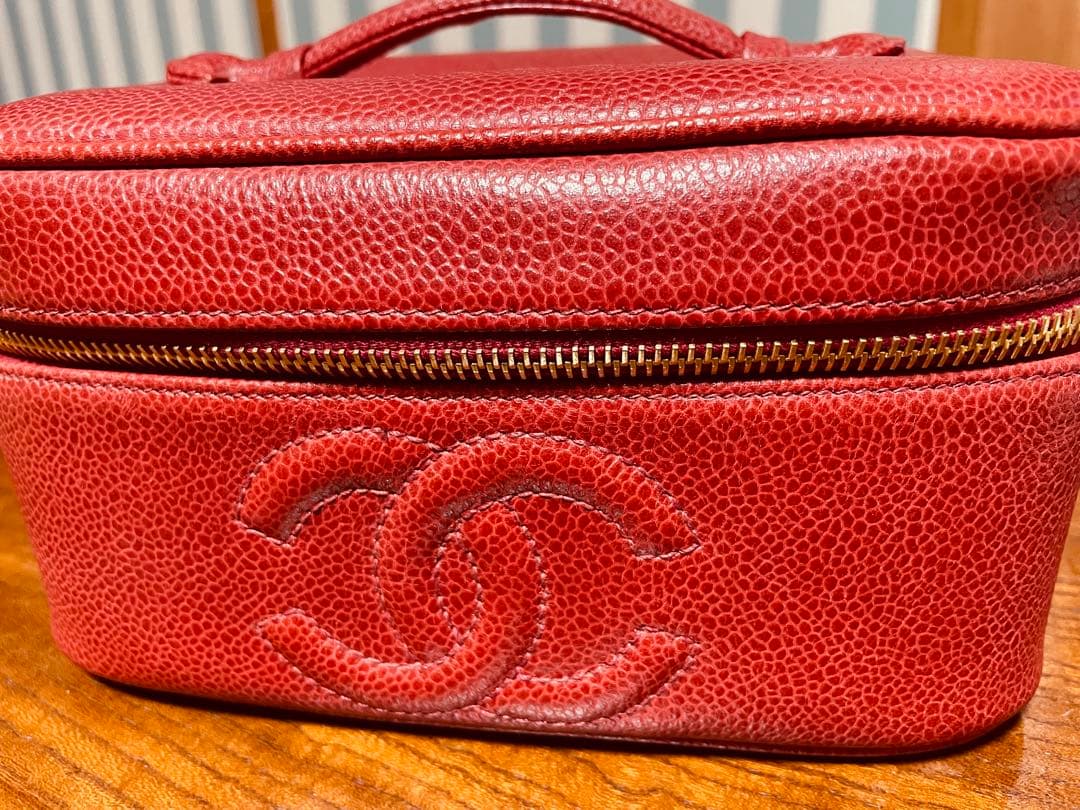 CHANEL⭐︎バニティ赤⭐︎キャビアスキン 楽天市場】CHANEL シャネル ココマーク バニティバッグ ミニポーチ