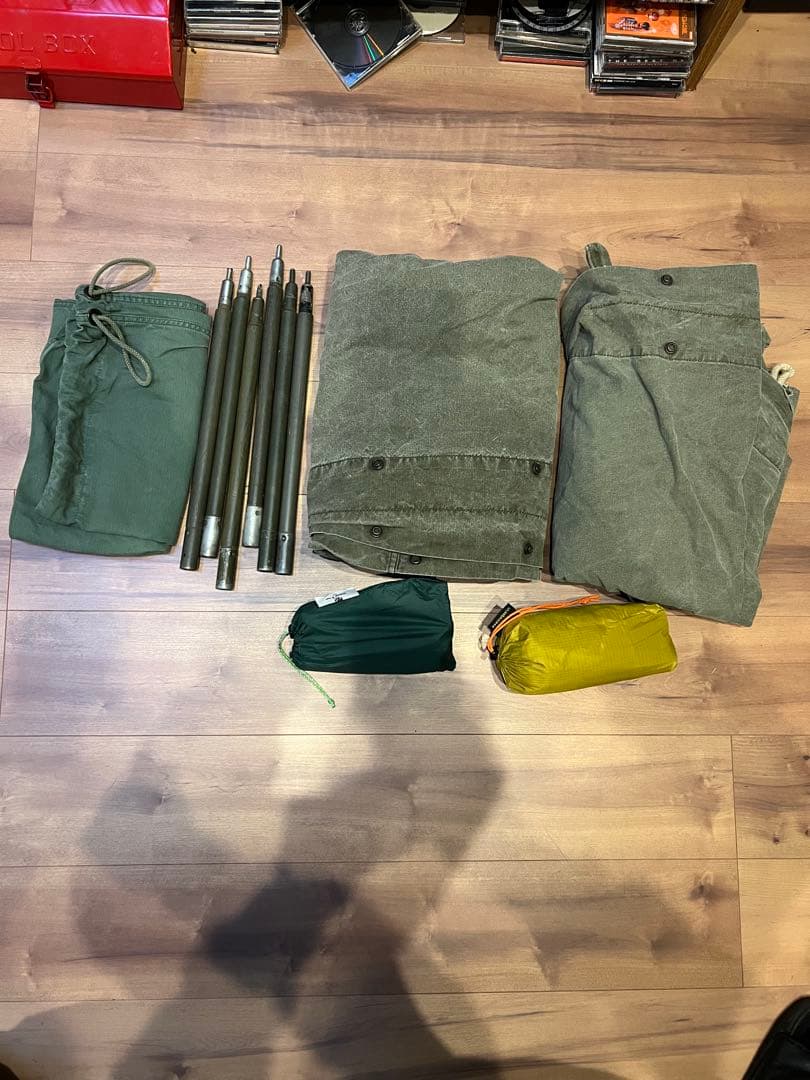 は*る様 USパップテント　ポール蚊帳グランドシート、ランドリーバッグ付き　軍幕 は*る様 USパップテント ポール蚊帳グランドシート、ランドリーバッグ