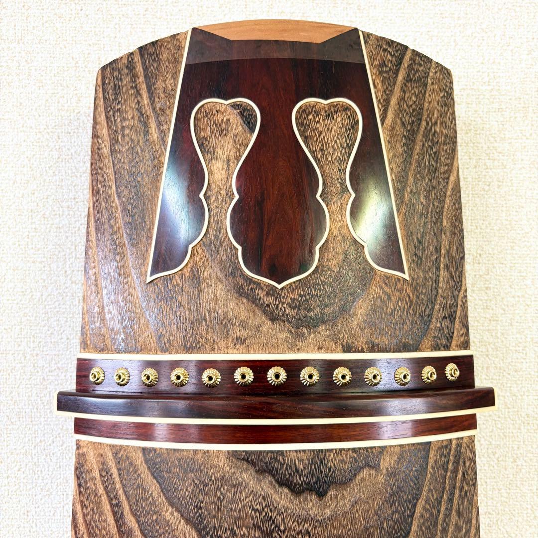 新品未使用 お琴 フルセット付属品付 上角すだれ彫 定価40万円相当 糸