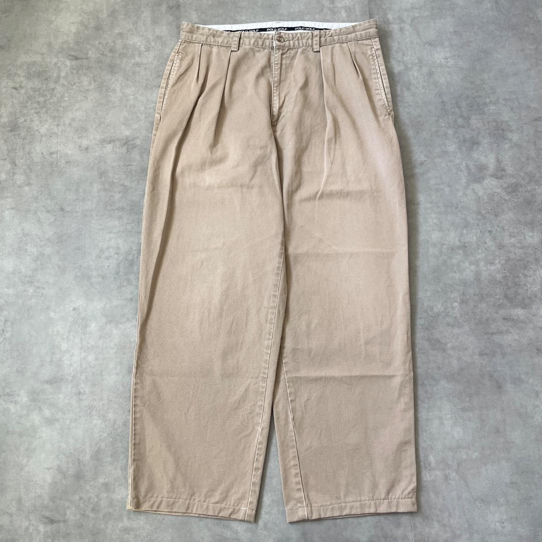 ポロゴルフ ラルフローレン W34 ポロチノ チノパン 古着 90s 19059