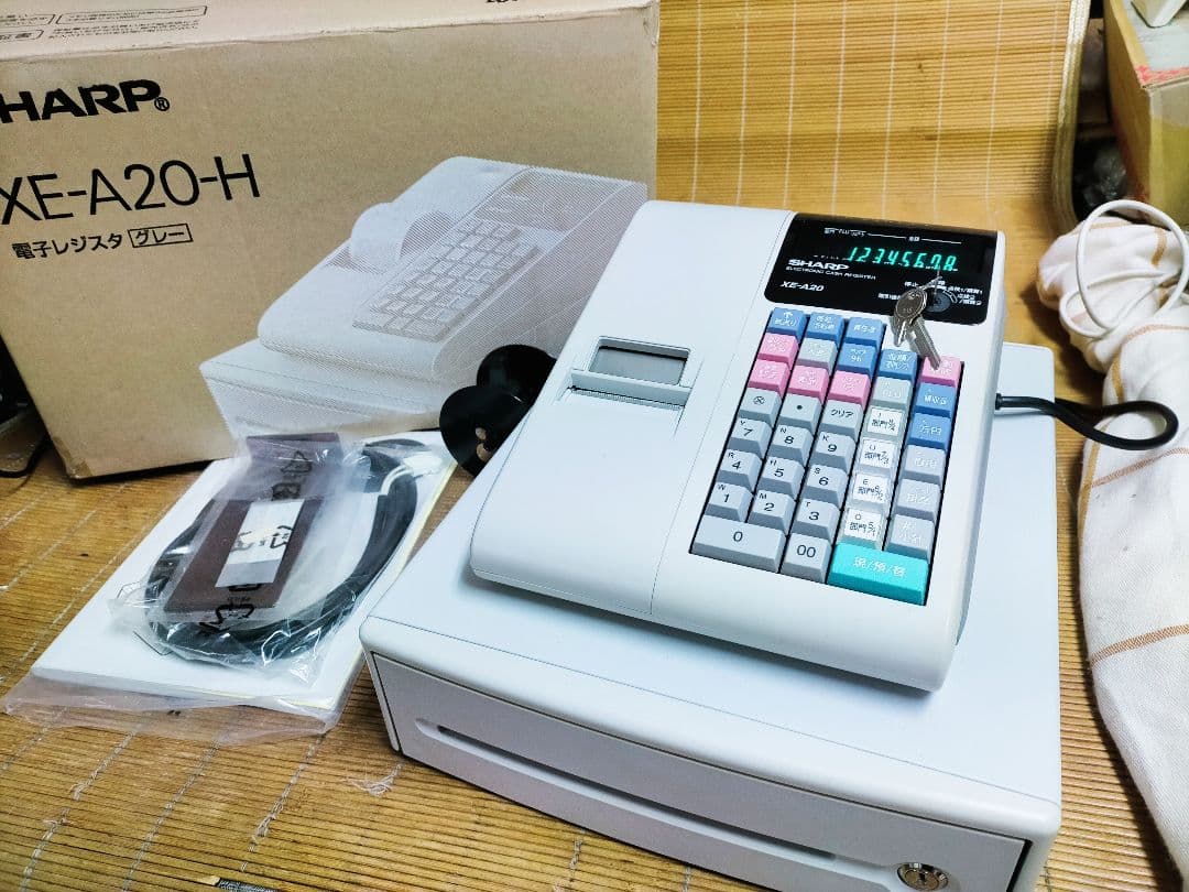 シャープレジスター XE-A20 店名設定無料ロゴ可能機種 669100