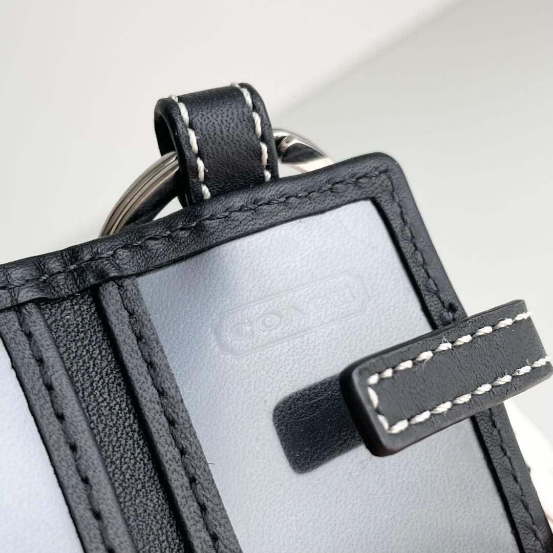 コーチ バッグチャーム ピクチャーフレーム ハート シグネチャー 新品