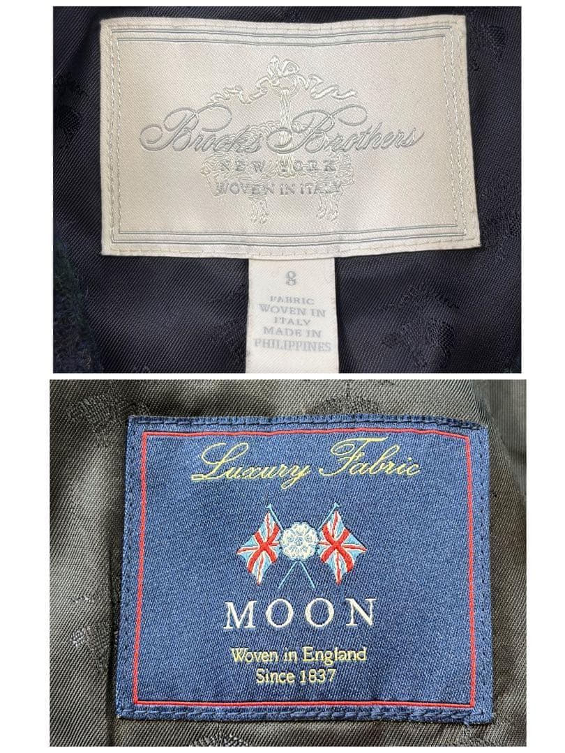 Brooks Brothers ツイードチェック MOON社生地 テーラード S - メルカリ