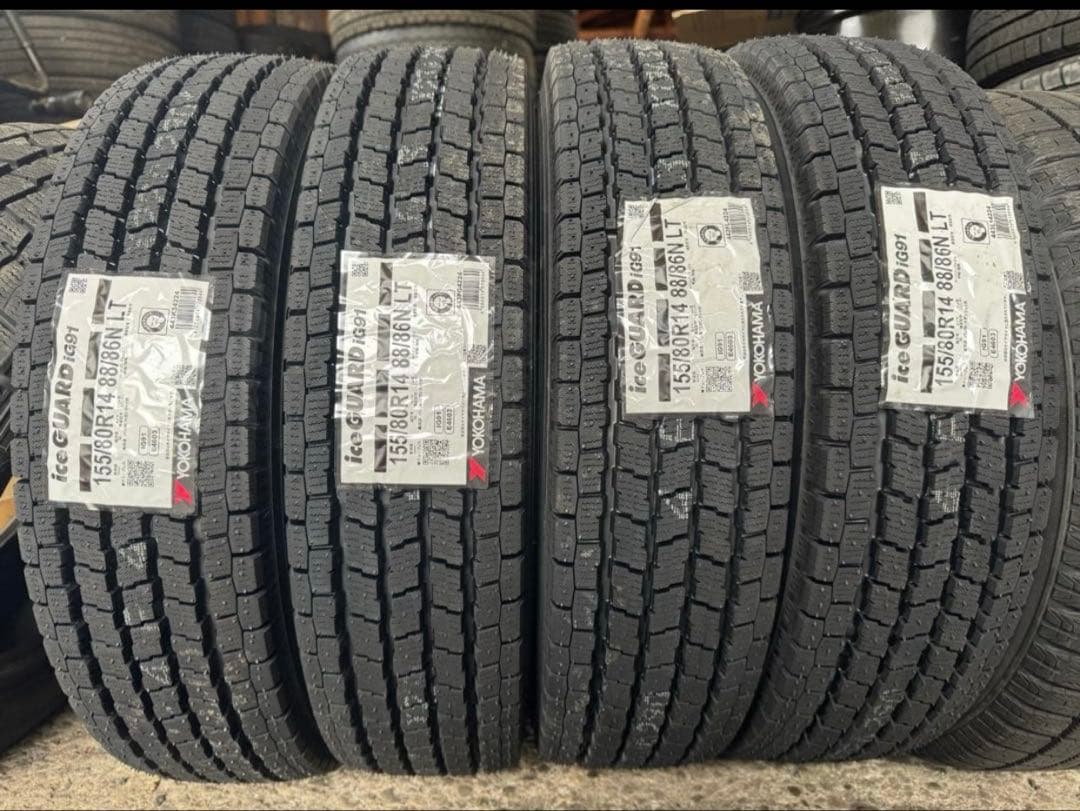 ①リク 新品 ヨコハマ ig91 155/80R14 88/86N LT 価格｜155/80R14 88/86N iceGUARD iG91 for VAN ヨコハマタイヤ