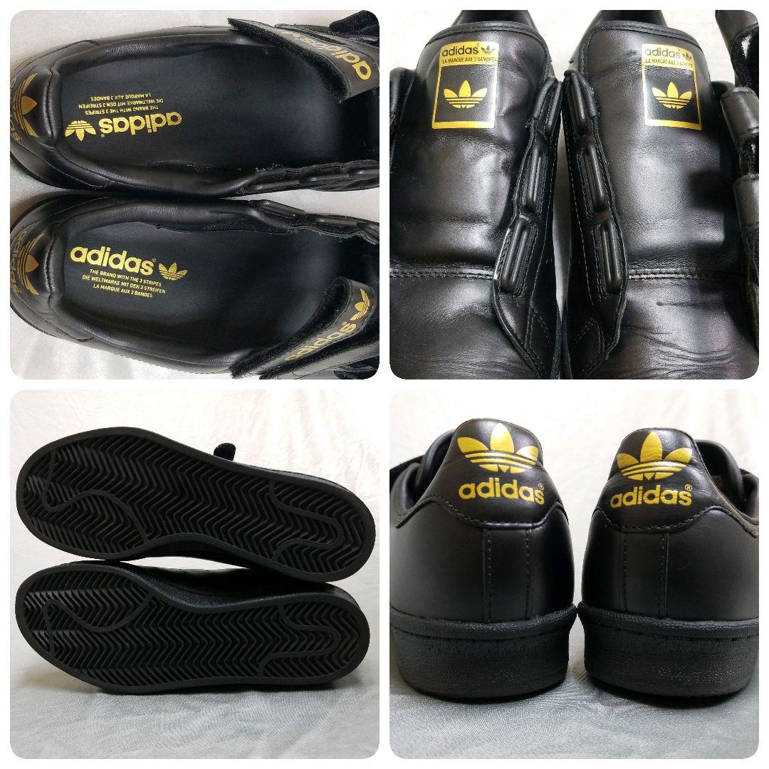 アディダス マスター ベルクロ スニーカー 黒金 adidas MASTER25