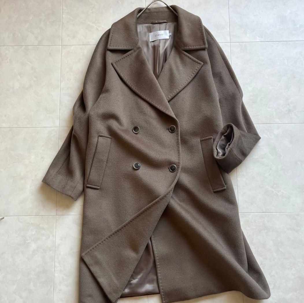 本日限のお値下げ ドゥーズィエムクラス STAND ダブルチェスターロングコート Deuxieme Classe（ドゥーズィエムクラス） コート チェスターコート