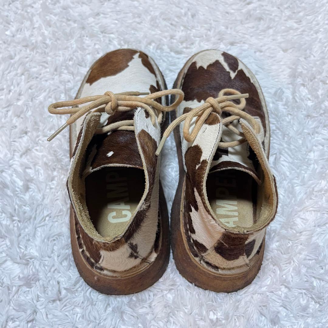 希少 カンペール デザートブーツ ハラコ アニマル柄 レザー ショート