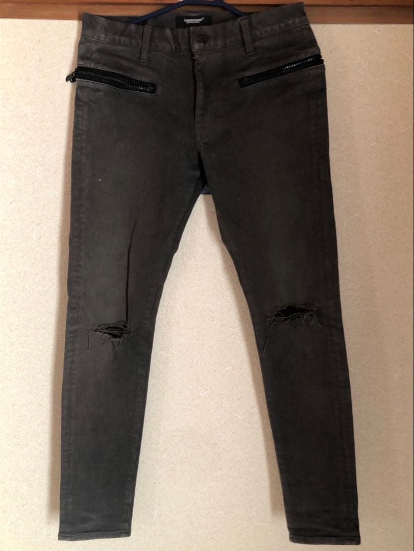 最終値下げ UNDERCOVER スキニーデニム グレー　ジップ　ポッケ　穴あき 楽天市場】【2点で800円OFF、3点で1,500円OFFクーポンあり】デニム 裏