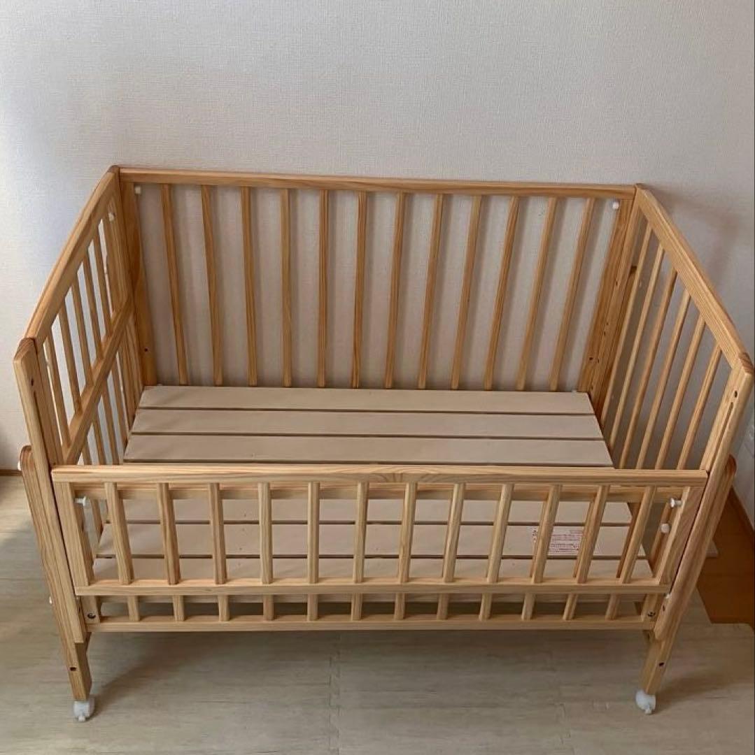 大和屋 ノモック Wオープン ハイタイプ ベビーベッド 木製 - メルカリ