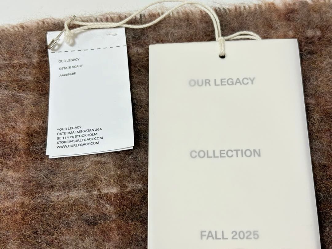 新品《 OUR LEGACY 》Estate Scarf マフラー アルパカ