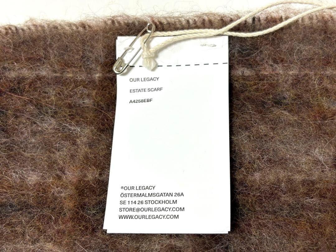 新品《 OUR LEGACY 》Estate Scarf マフラー アルパカ