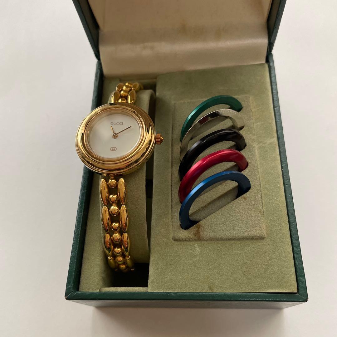 GUCCI グッチチェンジベゼル　6色 GUCCI（グッチ） 11/12 チェンジベゼル GPブレス ベゼル6色 レディース