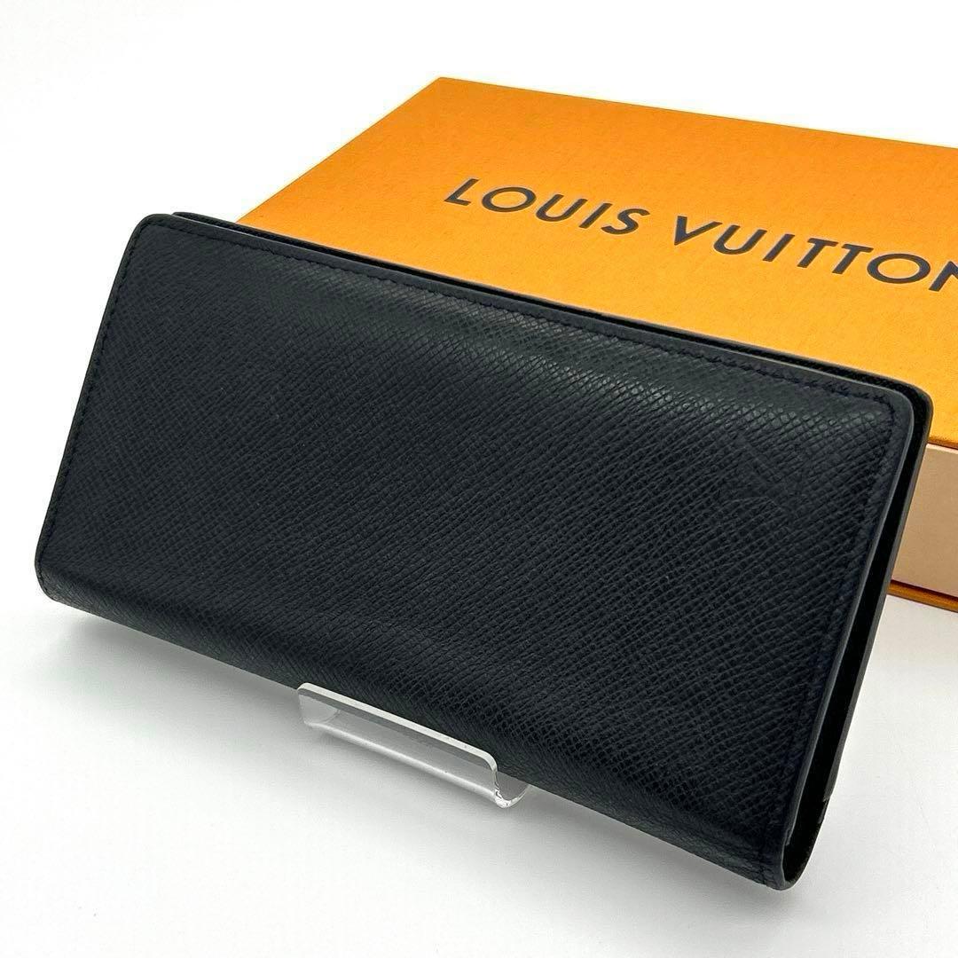 新型】ルイヴィトン タイガ 長財布 ポルトフォイユブラザ 黒