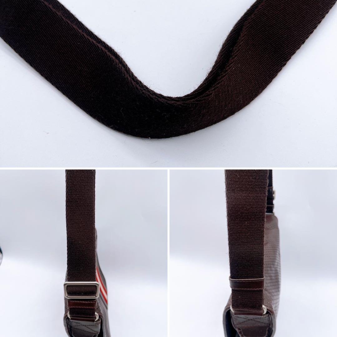 美品✨【バリー】メッセンジャーバッグ ショルダーバッグ パンチング