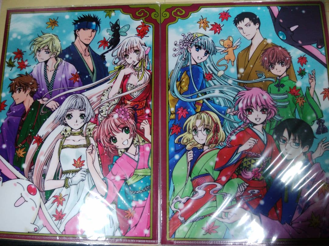 京まふ2014　CLAMP原画展　A4クリアファイル　ファイルセットA.B 京まふ2014 CLAMP 原画展 クリアファイルセットB - メルカリ