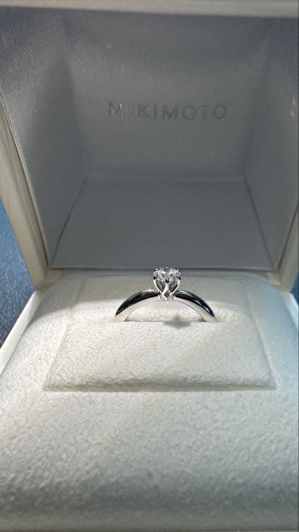 MIKIMOTO 0.3ct ダイアモンドリング