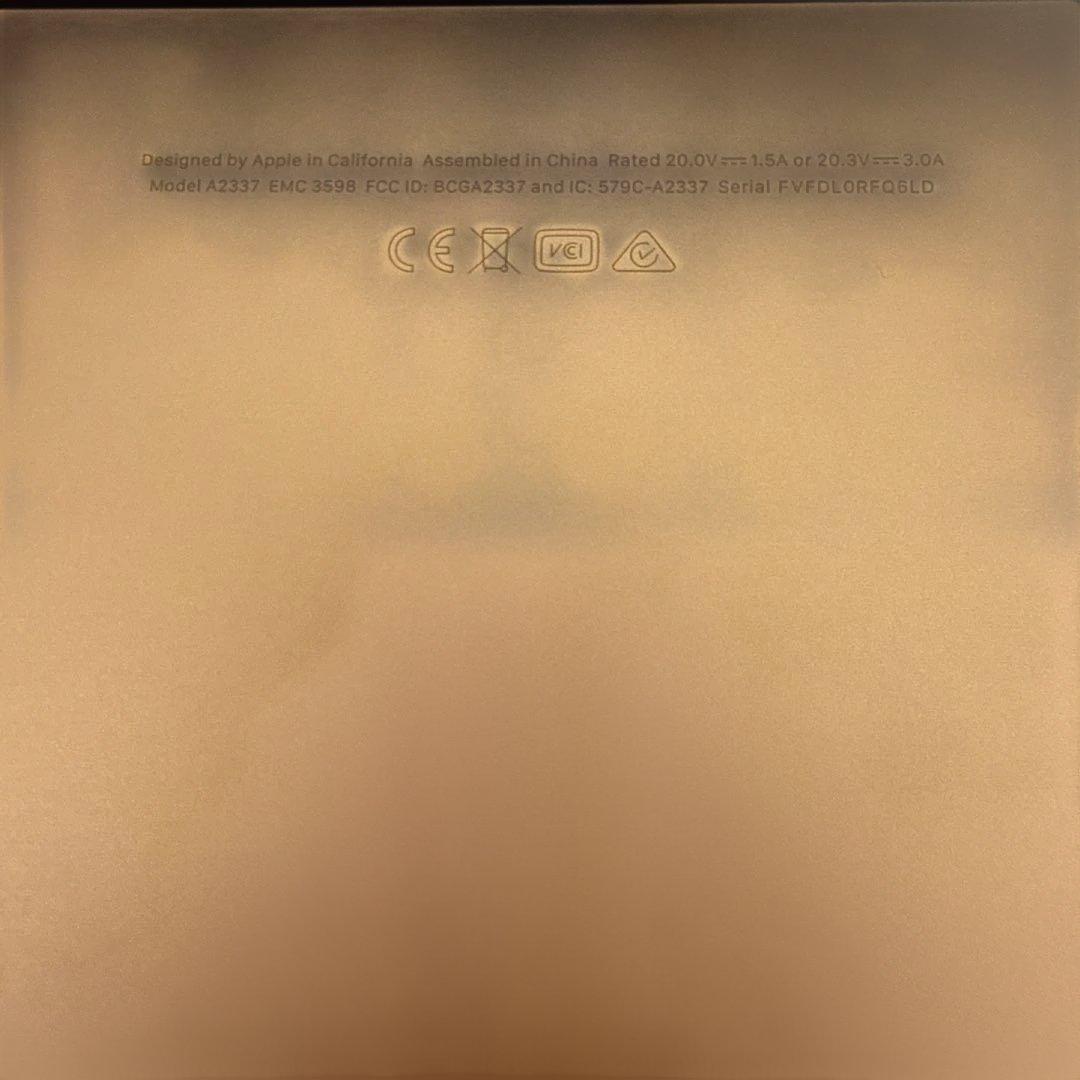 MacBook Air 13インチ ローズゴールド 2020 画面損傷あり - メルカリ