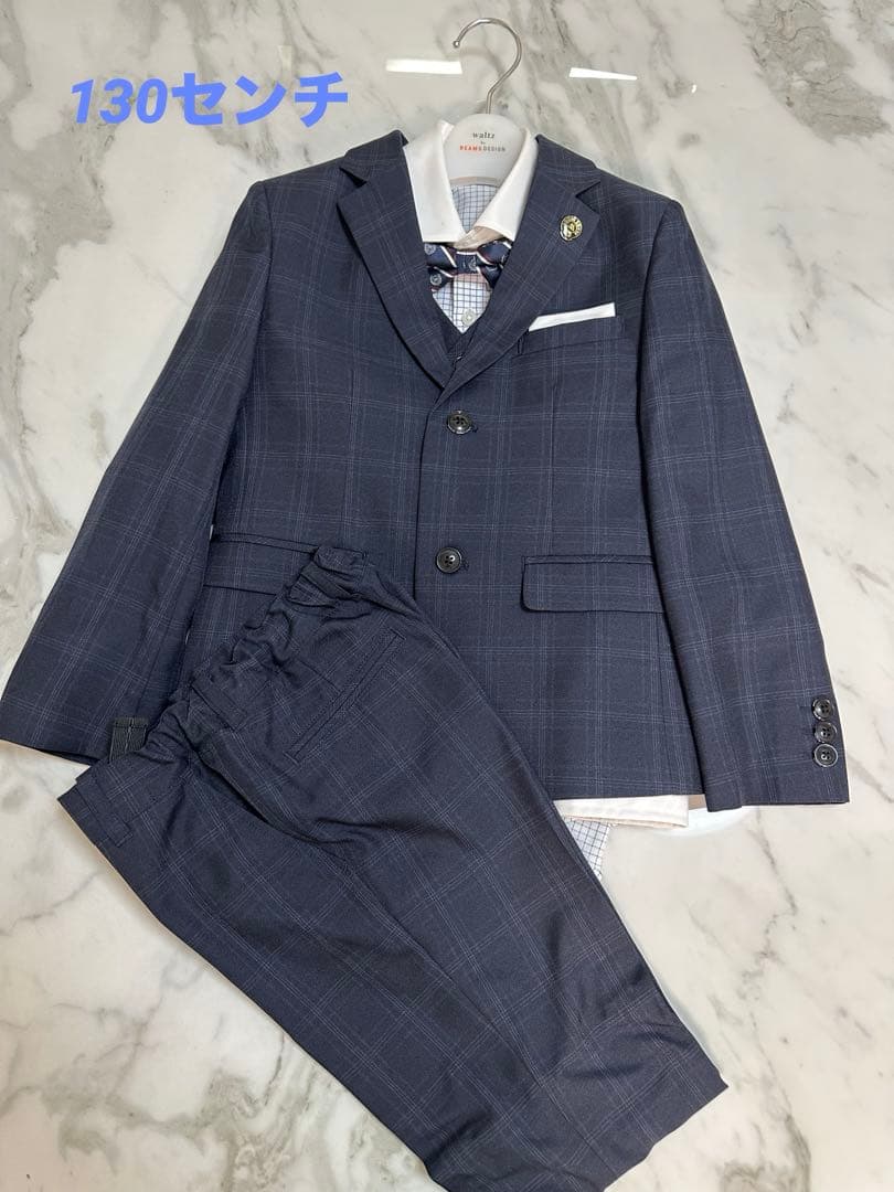 Waltz by BEAMS DESIGN チェック柄スーツ セット waltz by BEAMS DESIGN チェックパンツスーツB体 キッズ 男の子